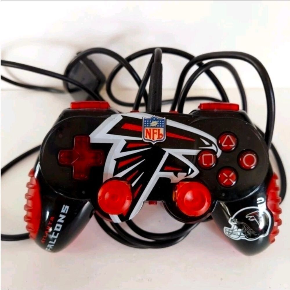 MadCatz Atlanta Falcons Football Custom Sony Play Station 2 Controller + Cord